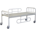 Cama de hospital de metal plana simple y plana